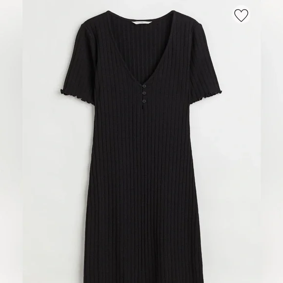 H&M | Dresses | Hm Black Ripped Mini Dress | Poshmark